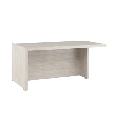 Solid SOL29710302 Стол письменный с асимметричными опорами, правый 1600x880x750 дуб шамони светлый