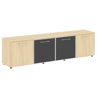 Yalta Тумба стационарная LT.TS-4.5 2200*450*580 Акация Лорка/Стекло Black