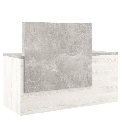B-tone BTN36190131 Стойка ресепшн правая 1600x700x1150 сосна бетон светлый