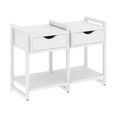 Loft Тумба на регулируемых опорах VR.L-TN-1.O Белый Бриллиант/Металл Белый 970*460*719