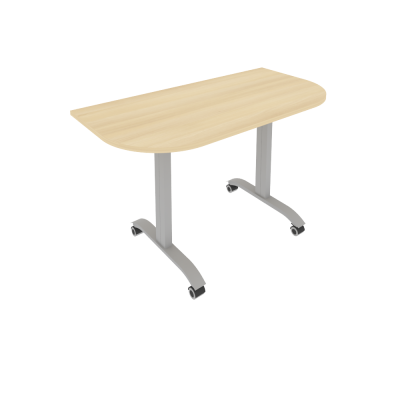 Mobile System Стол складной мобильный СМ-4.1 Акация Лорка/Металл Серый 1300*650*757