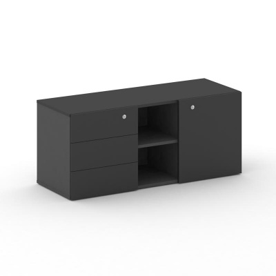 Греденция CRU.GR-1 Базальт UM/Черный UM 1250*460*532