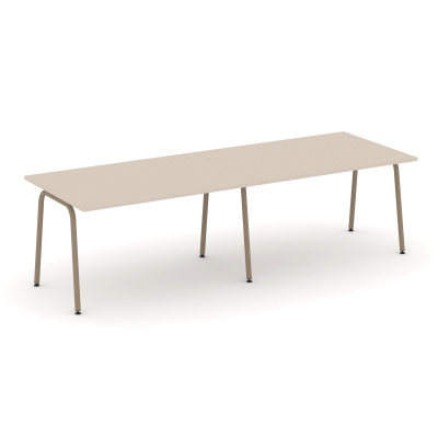 Estetica Стол переговорный ES.PRG-2.3-K Капучино/Металл Латте 2760*980*750