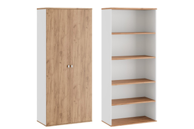 Foil TES38150321 Шкаф для бумаг закрытый 900x450x2070 Дуб Крафт Золотой