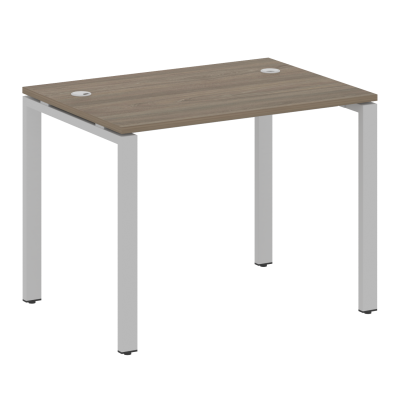 Metal System Стол письменный на П-образном м/к БП.СП-1 Вяз Благородный/Металл Серый 1000*720*750