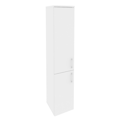 Onix Шкаф высокий узкий левый O.SU-1.3 (L) Белый Бриллиант 400*420*1977