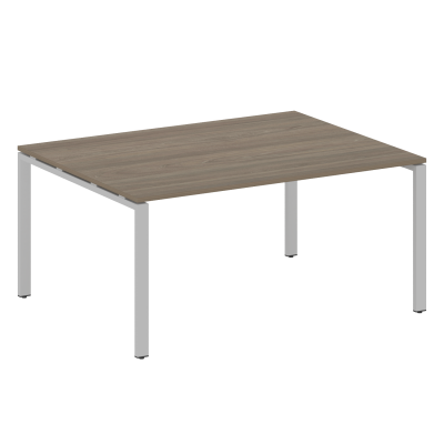 Metal System Переговорный стол (1 столешница) на П-образном м/к БП.ПРГ-1.4 Вяз Благородный/Металл Серый 1600*1235*750