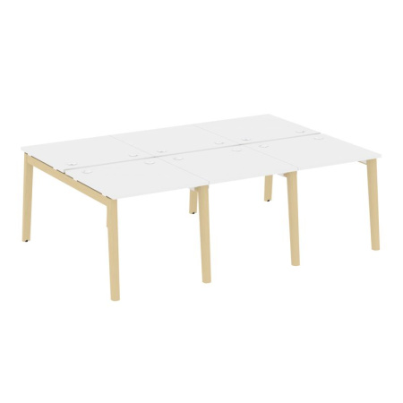 Onix Wood Рабочая станция OW.D.RS-6.0.8 Белый Бриллиант/Дуб Светлый/Металл Белый 2340*1635*750 Onix Wood Рабочая станция OW.D.RS-6.0.8 Белый Бриллиант/Дуб Светлый/Металл Белый 2340*1635*750