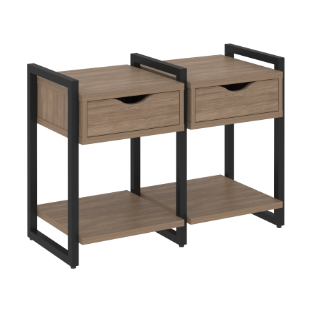 Loft Тумба на регулируемых опорах VR.L-TN-1.O Дуб Аризона/Металл Черный 970*460*719 Loft Тумба на регулируемых опорах VR.L-TN-1.O Дуб Аризона/Металл Черный 970*460*719