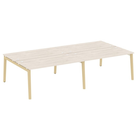 Onix Wood Рабочая станция OW.D.RS-4.4.8 Денвер Светлый/Дуб Светлый/Металл Белый 3160*1635*750 Onix Wood Рабочая станция OW.D.RS-4.4.8 Денвер Светлый/Дуб Светлый/Металл Белый 3160*1635*750