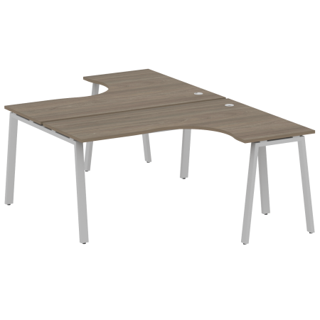 Metal System Рабочая станция криволинейная на А-образном м/к БА.РАС-СА-2.4 Вяз Благородный/Металл Серый 1600*2435*750 Metal System Рабочая станция криволинейная на А-образном м/к БА.РАС-СА-2.4 Вяз Благородный/Металл Серый 1600*2435*750