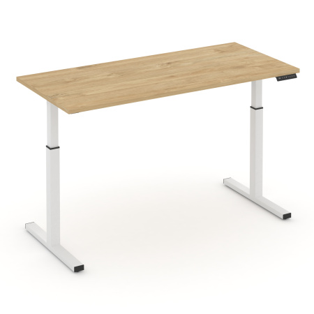 Move up Стол электроподъемный MV.SE-4.7 Тиквуд Светлый/Металл Белый 1580*720*720-1190