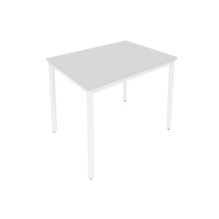 Slim Стол письменный на металлокаркасе С.СП-3 Серый/Металл Белый 980*720*750 Slim Стол письменный на металлокаркасе С.СП-3 Серый/Металл Белый 980*720*750