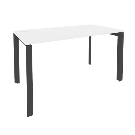 Onix Стол рабочий на П-образном м/к O.MP-SP-3.7 Белый Бриллиант/Металл Антрацит 1380*720*750 Onix Стол рабочий на П-образном м/к O.MP-SP-3.7 Белый Бриллиант/Металл Антрацит 1380*720*750