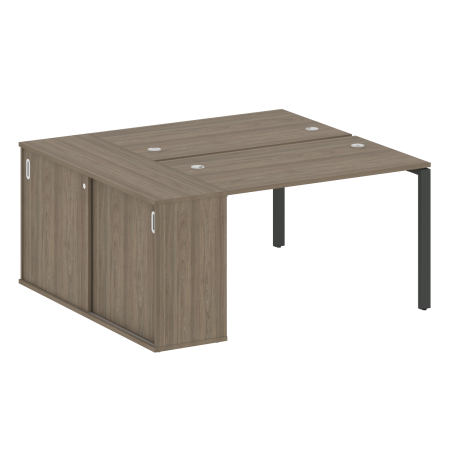 Metal System Рабочая станция с шкафом-купе на П-образном м/к БП.РС-СШК-1.2 Т Вяз Благородный/Металл Антрацит 1610*1475*750 Metal System Рабочая станция с шкафом-купе на П-образном м/к БП.РС-СШК-1.2 Т Вяз Благородный/Металл Антрацит 1610*1475*750