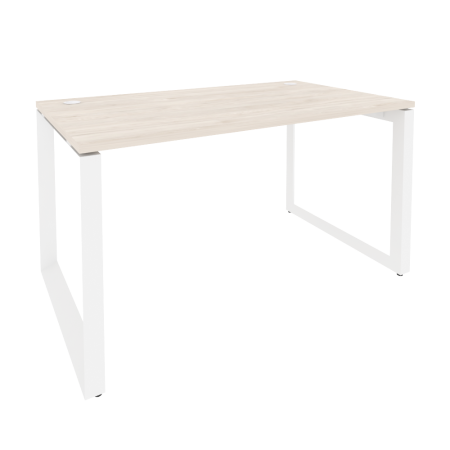 Onix Стол рабочий на О-образном м/к O.MO-SP-3.8 Денвер Светлый/Металл Белый 1380*800*750 Onix Стол рабочий на О-образном м/к O.MO-SP-3.8 Денвер Светлый/Металл Белый 1380*800*750