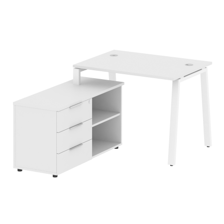 Metal System Рабочая станция с тумбой на А-образном м/к БА.РС-СТС-2.1 (L) Белый/Металл Белый 1100*1520*750 Metal System Рабочая станция с тумбой на А-образном м/к БА.РС-СТС-2.1 (L) Белый/Металл Белый 1100*1520*750