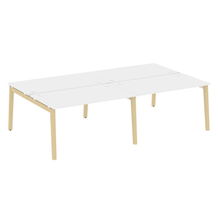 Onix Wood Рабочая станция OW.D.RS-4.3.8 Белый Бриллиант/Дуб Светлый/Металл Белый 2760*1635*750 Onix Wood Рабочая станция OW.D.RS-4.3.8 Белый Бриллиант/Дуб Светлый/Металл Белый 2760*1635*750