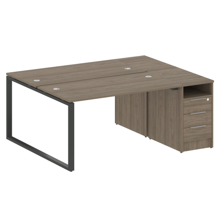 Metal System Рабочая станция с тумбой на О-образном м/к БО.РС-СТП-2.3 Вяз Благородный/Металл Антрацит 1812*1475*750 Metal System Рабочая станция с тумбой на О-образном м/к БО.РС-СТП-2.3 Вяз Благородный/Металл Антрацит 1812*1475*750