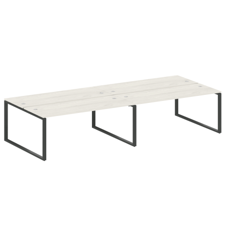 Metal System Рабочая станция на 4 места на О-образном м/к БО.СМ-4.5 Дуб Наварра/Металл Антрацит 3600*1475*750 Metal System Рабочая станция на 4 места на О-образном м/к БО.СМ-4.5 Дуб Наварра/Металл Антрацит 3600*1475*750