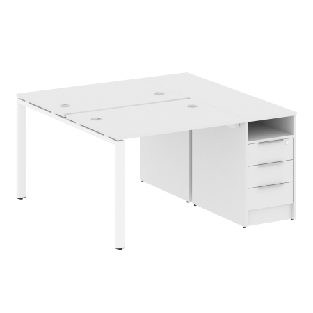 Metal System Рабочая станция с тумбой на П-образном м/к БП.РС-СТП-2.1 Белый/Металл Белый 1412*1475*750 Metal System Рабочая станция с тумбой на П-образном м/к БП.РС-СТП-2.1 Белый/Металл Белый 1412*1475*750