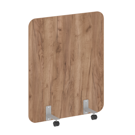 R-line Перегородка на металлических опорах, на роликах DP.R-100-120 Дуб Табак/Металл Серый 1000*18*1200 R-line Перегородка на металлических опорах, на роликах DP.R-100-120 Дуб Табак/Металл Серый 1000*18*1200