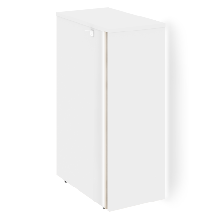 Onix Тумба с подсветкой 5 ящиков TIP-ON, проходная средняя O.R-TV-5 TIP.S Тиквуд Светлый/Белый Бриллиант 436*767*1185