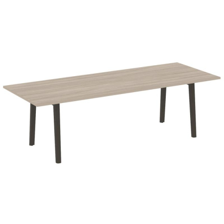Onix Wood Direct Стол переговорный OW.PRG-25 Дуб Аттик/Дуб Темный/Металл Антрацит 2580*980*750