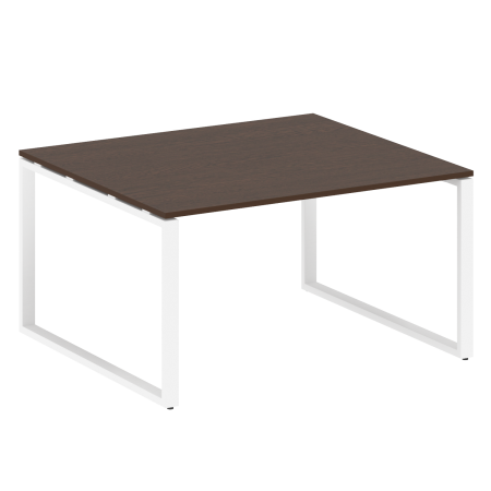 Metal System Переговорный стол (1 столешница) на О-образном м/к БО.ПРГ-1.3 Венге Цаво/Металл Белый 1400*1235*750 Metal System Переговорный стол (1 столешница) на О-образном м/к БО.ПРГ-1.3 Венге Цаво/Металл Белый 1400*1235*750