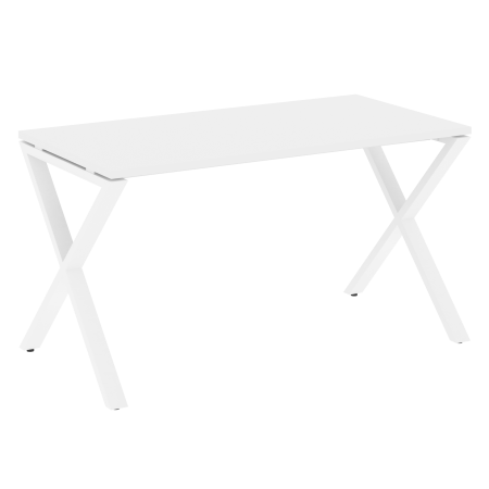 Loft Стол рабочий VR.L-SRX-3.7 Белый Бриллиант/Металл Белый 1380*720*750