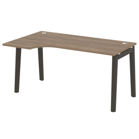 Onix Wood Стол эргономичный левый OW.SA-1 (L) Дуб Аризона/Дуб Темный/Металл Антрацит 1580*980*750 (720/460)