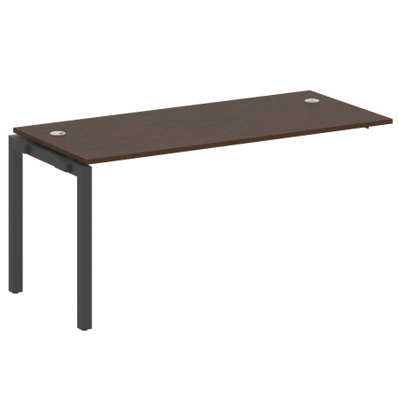 Metal System Quattro Проходной элемент рабочей станции на П-образном м/к 50БП.ПРС-СП-1.4 Венге Цаво/Металл Антрацит 1600*720*750 Metal System Quattro Проходной элемент рабочей станции на П-образном м/к 50БП.ПРС-СП-1.4 Венге Цаво/Металл Антрацит 1600*720*750