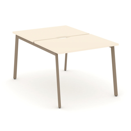 Estetica Рабочая станция 2 места ES.D.RS-2.1-VP Сатин/Металл Латте 980*1500*750 Estetica Рабочая станция 2 места ES.D.RS-2.1-VP Сатин/Металл Латте 980*1500*750