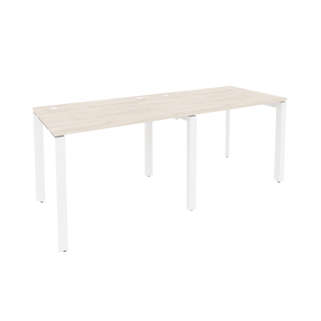 Onix Рабочая станция на П-образном м/к O.MP-RS-2.1.7 Денвер Светлый/Металл Белый 1960*720*750 Onix Рабочая станция на П-образном м/к O.MP-RS-2.1.7 Денвер Светлый/Металл Белый 1960*720*750