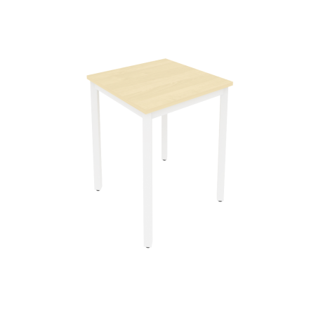 Slim Стол письменный на металлокаркасе С.СП-1.1 Клен/Металл Белый 600*600*750 Slim Стол письменный на металлокаркасе С.СП-1.1 Клен/Металл Белый 600*600*750