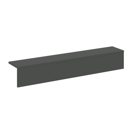 Onix Накладка на 2 модуля прямая низкая O.R-NP.N-118.2 Антрацит 1900*327*297