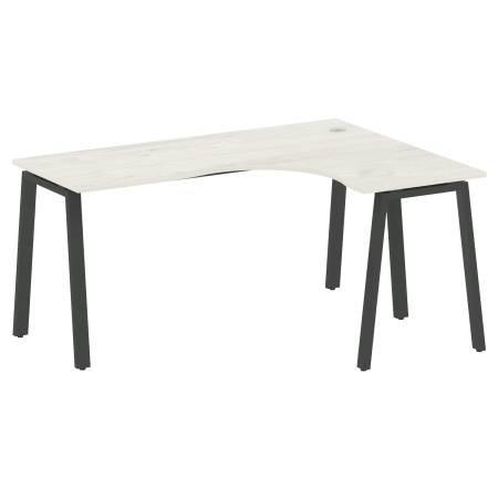 Metal System Стол криволинейный правый на А-образном м/к БА.СА-4 (R) Дуб Наварра/Металл Антрацит 1600*1200*750 Metal System Стол криволинейный правый на А-образном м/к БА.СА-4 (R) Дуб Наварра/Металл Антрацит 1600*1200*750