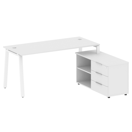 Metal System Рабочая станция с тумбой на А-образном м/к БА.РС-СТС-2.4 (R) Белый/Металл Белый 1700*1520*750 Metal System Рабочая станция с тумбой на А-образном м/к БА.РС-СТС-2.4 (R) Белый/Металл Белый 1700*1520*750