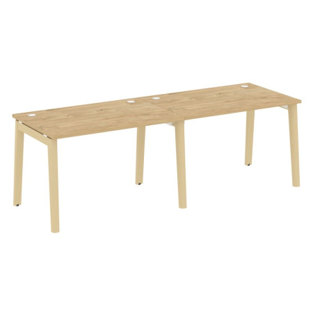 Onix Wood Рабочая станция OW.RS-2.2.8 Тиквуд Светлый/Дуб Светлый/Металл Белый 2360*800*750 Onix Wood Рабочая станция OW.RS-2.2.8 Тиквуд Светлый/Дуб Светлый/Металл Белый 2360*800*750