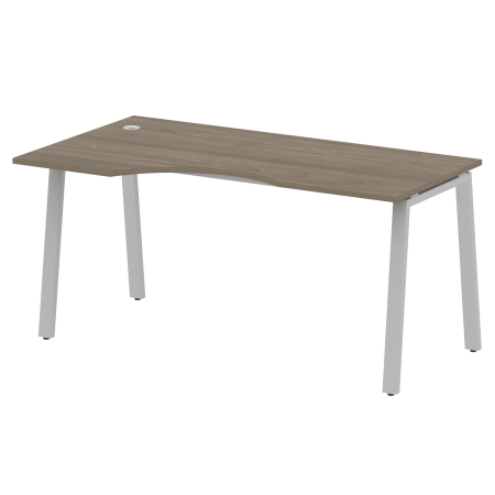 Metal System Стол криволинейный левый на А-образном м/к БА.СА-1 (L) Вяз Благородный/Металл Серый 1600*900*750 Metal System Стол криволинейный левый на А-образном м/к БА.СА-1 (L) Вяз Благородный/Металл Серый 1600*900*750