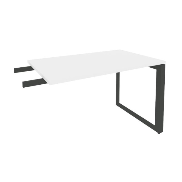 Onix Direct Брифинг-приставка на О-образном м/к O.MO-BR-11 Белый Бриллиант/Металл Антрацит 1180*720*750