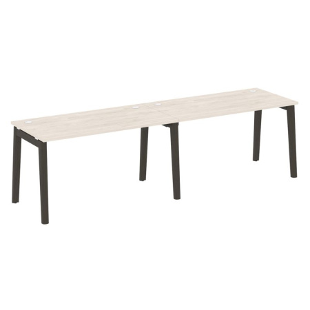 Onix Wood Рабочая станция OW.RS-2.3.7 Денвер Светлый/Дуб Темный/Металл Антрацит 2760*720*750 Onix Wood Рабочая станция OW.RS-2.3.7 Денвер Светлый/Дуб Темный/Металл Антрацит 2760*720*750