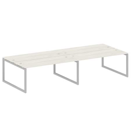 Metal System Quattro Рабочая станция на 4 места на О-образном м/к 50БО.СМ-4.5 Дуб Наварра/Металл Серый 3600*1475*750 Metal System Quattro Рабочая станция на 4 места на О-образном м/к 50БО.СМ-4.5 Дуб Наварра/Металл Серый 3600*1475*750