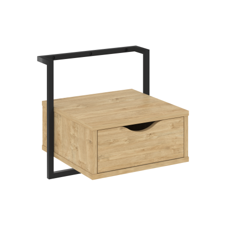Loft Тумба навесная (крепление к стене) VR.L-SY1 Тиквуд Светлый/Металл Черный 450*409*450