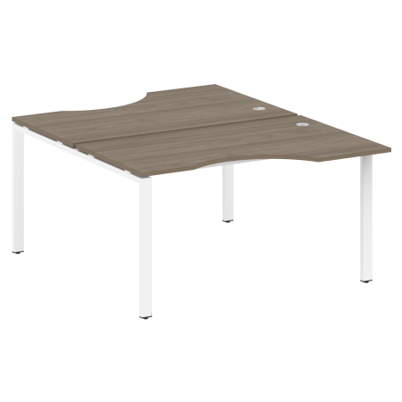 Metal System Рабочая станция криволинейная на П-образном м/к БП.РАС-СА-2.2 Вяз Благородный/Металл Белый 1400*1835*750 Metal System Рабочая станция криволинейная на П-образном м/к БП.РАС-СА-2.2 Вяз Благородный/Металл Белый 1400*1835*750