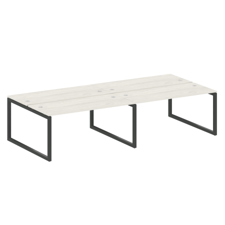 Metal System Quattro Рабочая станция на 4 места на О-образном м/к 50БО.СМ-4.4 Дуб Наварра/Металл Антрацит 3200*1475*750 Metal System Quattro Рабочая станция на 4 места на О-образном м/к 50БО.СМ-4.4 Дуб Наварра/Металл Антрацит 3200*1475*750