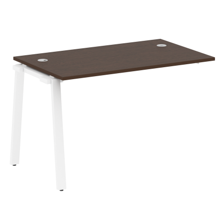 Metal System Проходной элемент рабочей станции на А-образном м/к БА.ПРС-СП-1.2 Венге Цаво/Металл Белый 1200*720*750 Metal System Проходной элемент рабочей станции на А-образном м/к БА.ПРС-СП-1.2 Венге Цаво/Металл Белый 1200*720*750