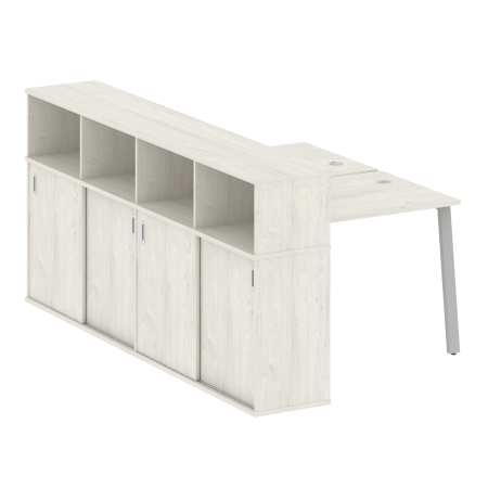 Metal System Рабочая станция с шкафом-купе на А-образном м/к БА.РС-СШК-4.1 Т Дуб Наварра/Металл Серый 1410*2332*1098 Metal System Рабочая станция с шкафом-купе на А-образном м/к БА.РС-СШК-4.1 Т Дуб Наварра/Металл Серый 1410*2332*1098