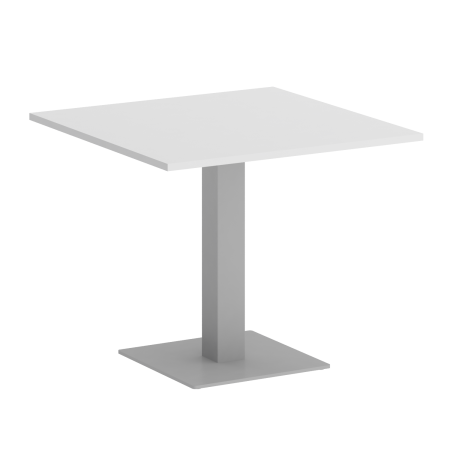 Home Office Стол квадратный VR.SP-5-90.2 Белый Бриллиант/Металл Серый 900*900*753 Home Office Стол квадратный VR.SP-5-90.2 Белый Бриллиант/Металл Серый 900*900*753