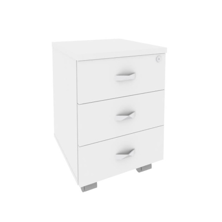 Onix Direct Тумба мобильная O.TM-3 Белый Бриллиант 432*460*611 Onix Direct Тумба мобильная O.TM-3 Белый Бриллиант 432*460*611